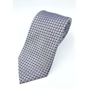 Jos. A Bank Reserve Silk Men's Tie ~ Silver Blue‎ Black ~ 58.5" 3.25" ~ NWOT
